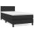 Pat box spring cu saltea, negru, 100x200 cm, piele ecologică GartenMobel Dekor