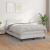 Pat box spring cu saltea, alb, 120x200 cm, piele ecologică GartenMobel Dekor