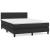 Pat box spring cu saltea, negru, 140x190 cm, piele ecologică GartenMobel Dekor