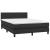 Pat box spring cu saltea, negru, 140x190 cm, piele ecologică GartenMobel Dekor