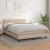 Pat box spring cu saltea, cappuccino, 140x190cm piele ecologică GartenMobel Dekor