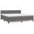 Pat box spring cu saltea, gri, 200x200 cm, piele ecologică GartenMobel Dekor