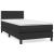 Pat box spring cu saltea, negru, 80x200 cm, piele ecologică GartenMobel Dekor