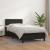 Pat box spring cu saltea, negru, 80x200 cm, piele ecologică GartenMobel Dekor