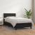 Pat box spring cu saltea, negru, 90x200 cm, piele ecologică GartenMobel Dekor