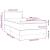 Pat box spring cu saltea, alb, 100x200 cm, piele ecologică GartenMobel Dekor