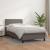 Pat box spring cu saltea, gri, 100x200 cm, piele ecologică GartenMobel Dekor