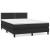 Pat box spring cu saltea, negru, 140x200 cm, piele ecologică GartenMobel Dekor