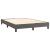 Pat box spring cu saltea, gri, 140x200 cm, piele ecologică GartenMobel Dekor