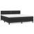 Pat box spring cu saltea, negru, 160x200 cm, piele ecologică GartenMobel Dekor