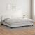 Pat box spring cu saltea, alb, 200x200 cm, piele ecologică GartenMobel Dekor