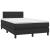 Pat box spring cu saltea, negru, 120x200 cm, piele ecologică GartenMobel Dekor
