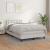 Pat box spring cu saltea, alb, 120x200 cm, piele ecologică GartenMobel Dekor