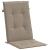 Perne scaun spătar înalt 6 buc., gri taupe, 120x50x3 cm, textil GartenMobel Dekor
