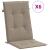 Perne scaun spătar înalt 6 buc., gri taupe, 120x50x3 cm, textil GartenMobel Dekor