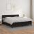 Pat box spring cu saltea, negru, 180x200 cm, piele ecologică GartenMobel Dekor