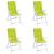 Perne scaun cu spătar înalt, 4 buc., verde, 120x50x3 cm, textil GartenMobel Dekor