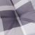 Perne scaun spătar înalt, 6 buc. gri carouri 120x50x3 cm textil GartenMobel Dekor