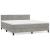 Pat box spring cu saltea, gri deschis, 160x200 cm, catifea GartenMobel Dekor