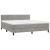 Pat box spring cu saltea, gri deschis, 180x200 cm, catifea GartenMobel Dekor