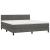 Pat box spring cu saltea, gri închis, 180x200 cm, catifea GartenMobel Dekor
