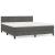 Pat box spring cu saltea, gri închis, 180x200 cm, catifea GartenMobel Dekor