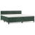 Pat box spring cu saltea, verde închis, 200x200 cm, catifea GartenMobel Dekor