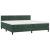 Pat box spring cu saltea, verde închis, 200x200 cm, catifea GartenMobel Dekor