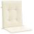 Perne cu spătar mic, 6 buc., crem, 100x50x3 cm, textil oxford GartenMobel Dekor