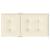 Perne cu spătar mic, 6 buc., crem, 100x50x3 cm, textil oxford GartenMobel Dekor