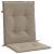 Perne cu spătar mic, 6 buc. gri taupe 100x50x3 cm textil oxford GartenMobel Dekor