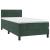 Pat box spring cu saltea, verde închis, 90x200 cm, catifea GartenMobel Dekor