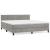 Pat box spring cu saltea, gri deschis, 180x200 cm, catifea GartenMobel Dekor