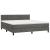 Pat box spring cu saltea, gri închis, 180x200 cm, catifea GartenMobel Dekor