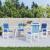 Perne cu spătar mic, 4 buc. albastru 100x50x3 cm textil oxford GartenMobel Dekor