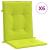 Perne cu spătar mic, 6 buc., verde, 100x50x3 cm, textil oxford GartenMobel Dekor