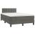 Pat box spring cu saltea, gri închis, 120x200 cm, catifea GartenMobel Dekor