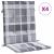 Perne cu spătar, gri carouri, 4 buc., 100x50x3cm, textil Oxford GartenMobel Dekor