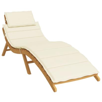 Pernă de șezlong, crem, 186x58x3 cm, textil oxford GartenMobel Dekor
