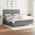 Pat box spring cu saltea, gri închis, 180x200 cm, textil GartenMobel Dekor