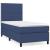 Pat box spring cu saltea, albastru, 90x200 cm, textil GartenMobel Dekor