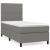Pat box spring cu saltea, gri închis, 100x200 cm, textil GartenMobel Dekor