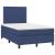 Pat box spring cu saltea, albastru, 120x200 cm, textil GartenMobel Dekor