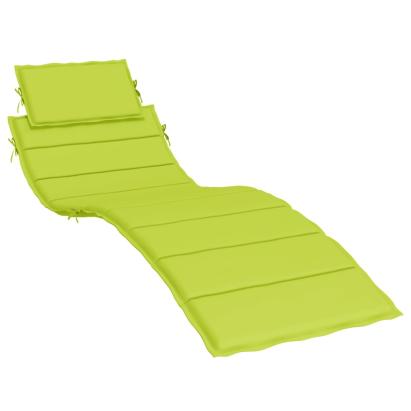 Pernă de șezlong, verde aprins, 186x58x3 cm, textil oxford GartenMobel Dekor