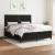 Pat box spring cu saltea, negru, 160x200 cm, textil GartenMobel Dekor