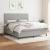 Pat continental, gri deschis, 180x200 cm, material textil GartenMobel Dekor