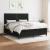 Pat box spring cu saltea, negru, 180x200 cm, catifea GartenMobel Dekor