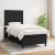 Pat box spring cu saltea, negru, 100x200 cm, textil GartenMobel Dekor
