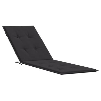 Pernă de șezlong, negru, (75+105)x 50x3 cm GartenMobel Dekor