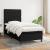 Pat box spring cu saltea, negru, 80x200 cm, textil GartenMobel Dekor